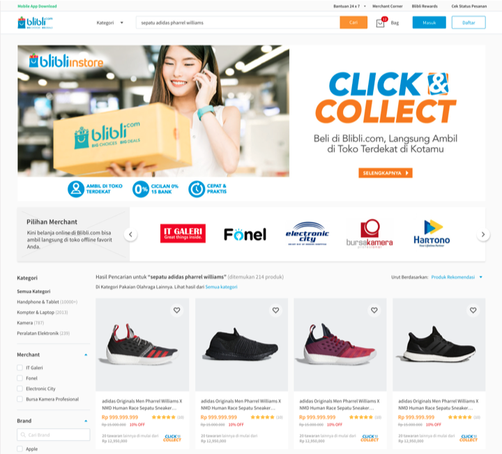 Cara menggunakan Click & Collect Pusat Bantuan