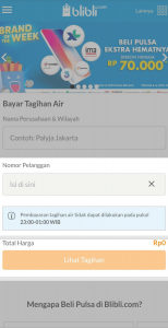 Tagihan Air Pusat Bantuan