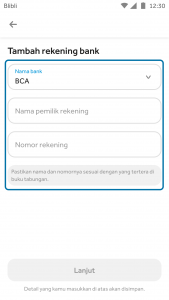 Step 3 tarik saldo refund blipay