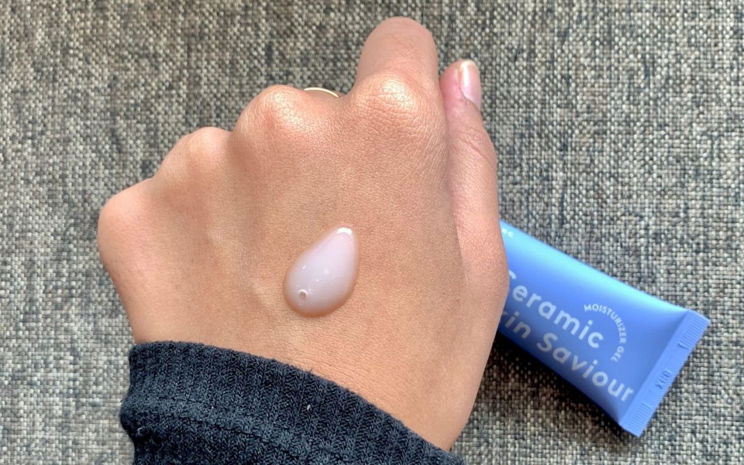 tekstur Somethinc Ceramic Skin Saviour Moisturizer Gel