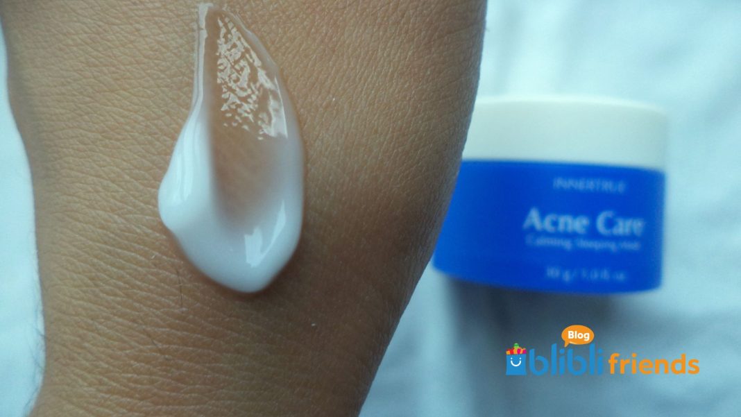 review innertrue acne care calming sleeping mask