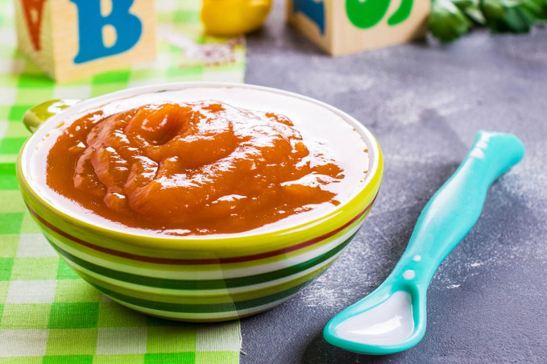 menu mpasi 8 bulan Bubur Daging dan Tomat