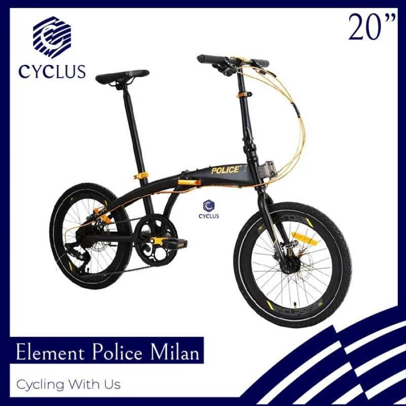 ELEMENT MTB Police Folding Bike Milan 8 Speed
