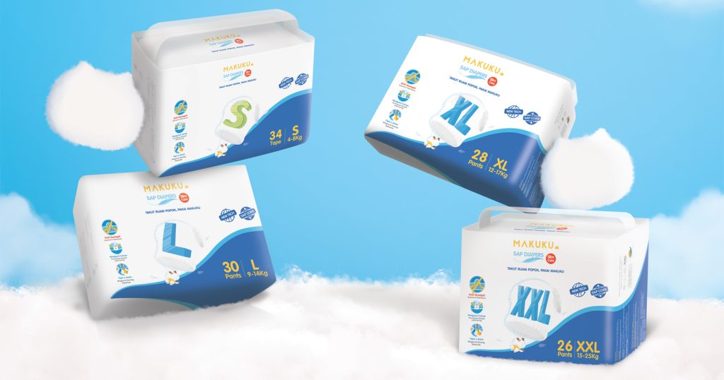 Popok MAKUKU SAP Diapers Slim Care