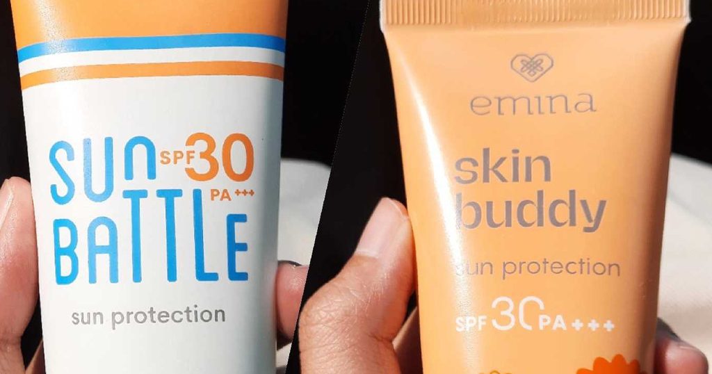 Perbedaan-Sunscreen-Emina-Sun-Battle-dan-Emina-Skin-Buddy