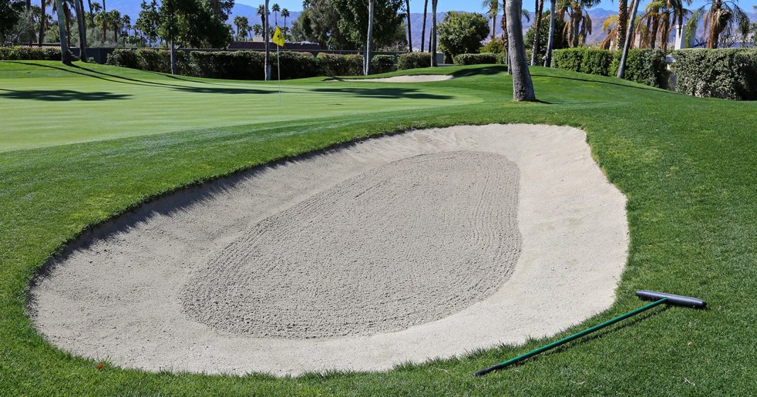 golf bunker area