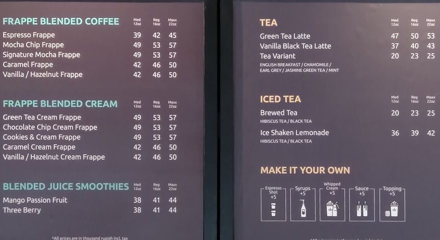 Menu Maxx Coffee Lengkap dan Harganya 2024 Blibli Friends