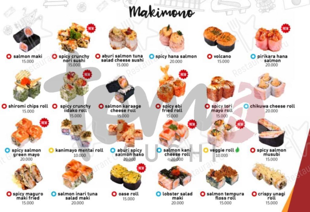 Menu Tom Sushi Lengkap dan Harganya 2024 Blibli Friends