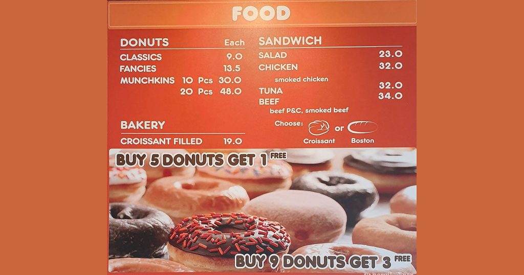 Menu Dunkin Donut Lengkap dan Harganya 2024 Blibli Friends