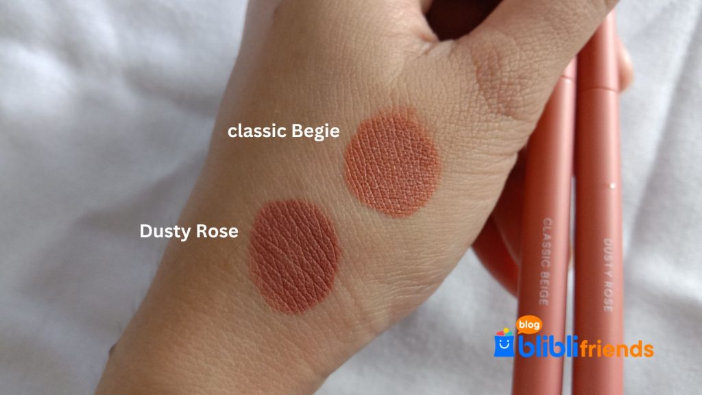 Tekstur, Warna dan Aroma BLP Beauty Lip Liner