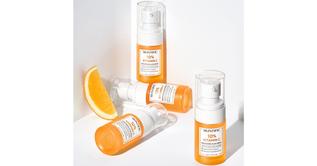 SKINTIFIC 10% Vitamin C Brightening Glow Serum -rekomendasi vitamin c untuk wajah
