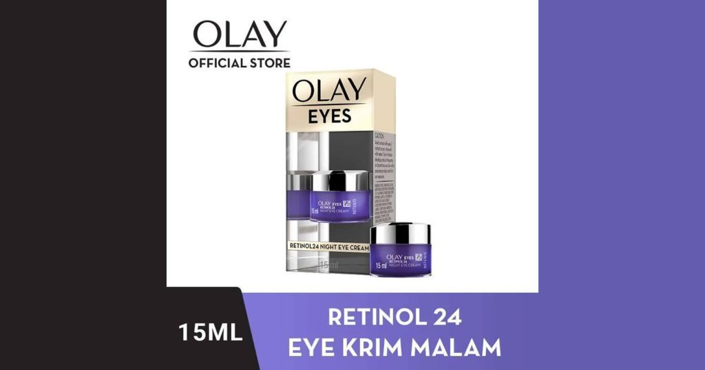 Olay Retinol 24 Night Eye Cream - olay untuk flek hitam usia 40 tahun