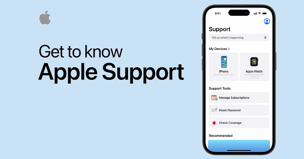 Menggunakan Apple Support
