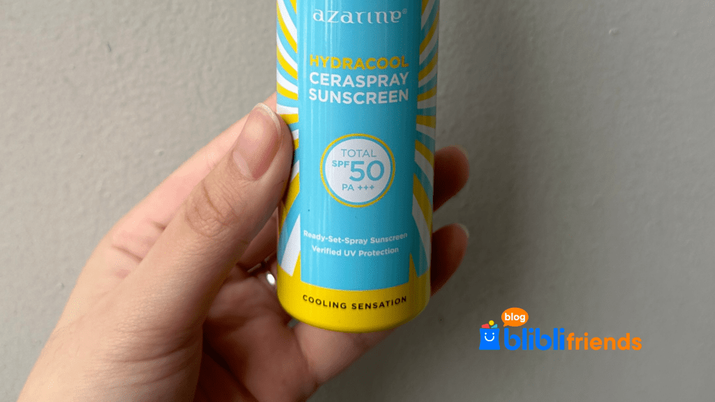Review Azarine Hydracool Ceraspray Sunscreen SPF50 PA+++ 50ml