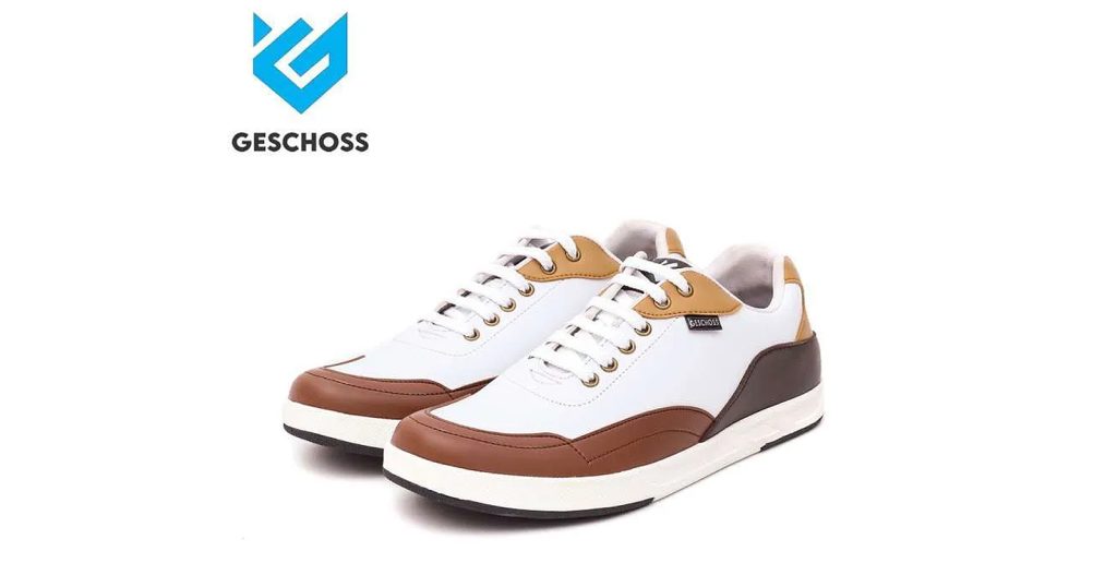 GINAL Sneakers Pria Sepatu Tali Cowok Kasual Putih 3943