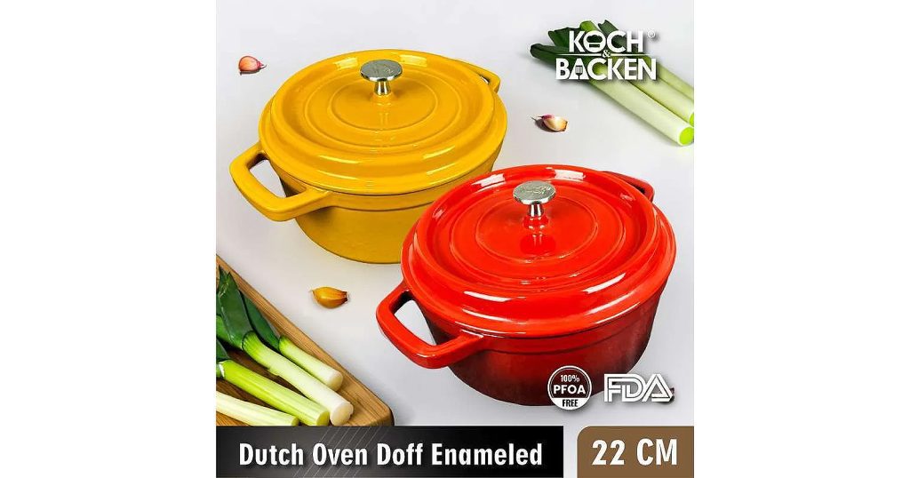 KOCH&BACKEN Cast Iron Enamel Dutch Oven